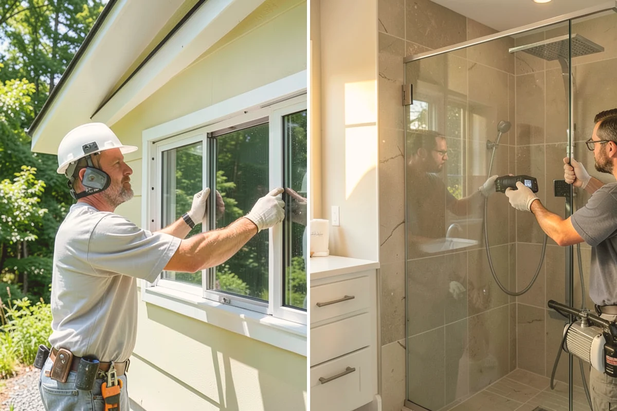 Tile Shower Installation in Bellevue, King County, WA - Frame and waterproof the shower walls