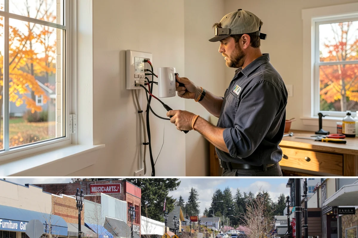 Tile Shower Installation in Bothell, King County, WA - Tile work cures best in a controlled indoor environment, making the heated interior months a reliable time to install.