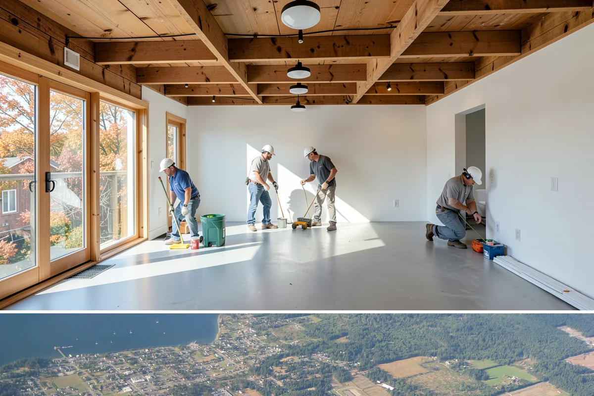 Tile Shower Installation in Coupeville, Island County, WA - Tile work cures best in a controlled indoor environment, making the heated interior months a reliable time to install.