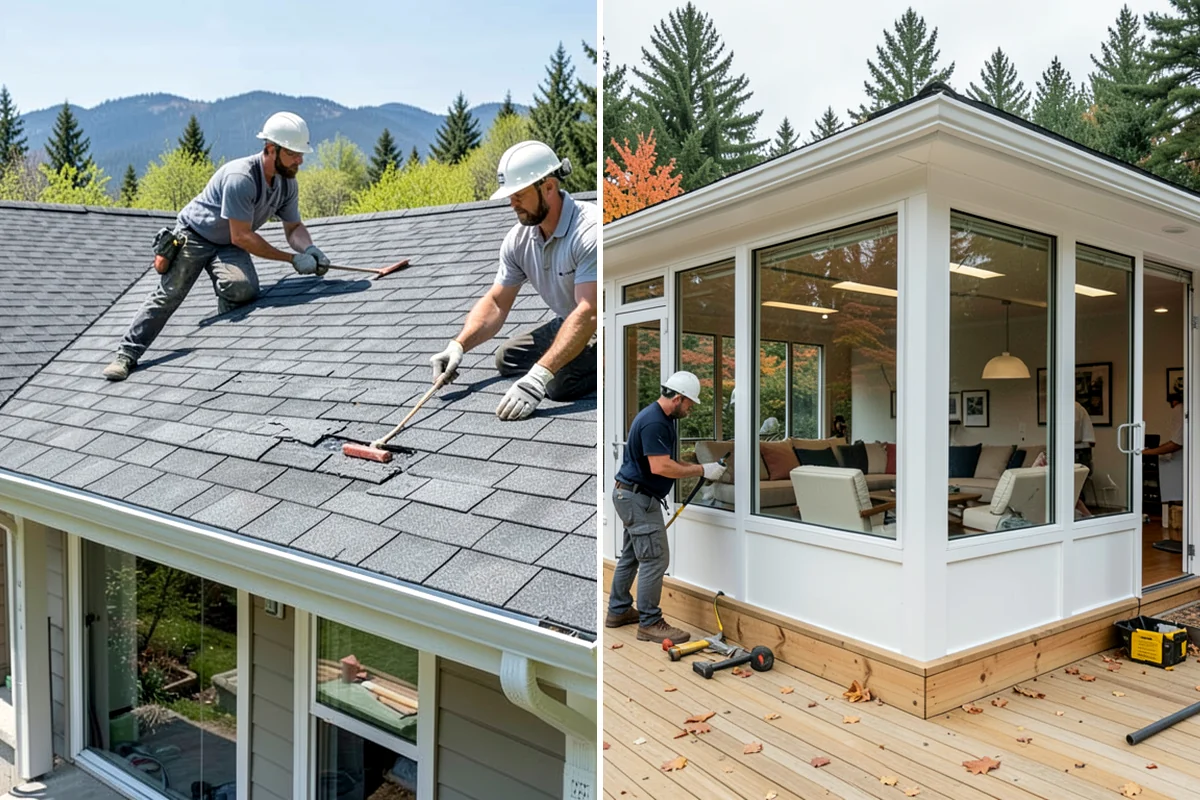 Tile Shower Installation in Gig Harbor, Pierce County, WA - Frame and waterproof the shower walls