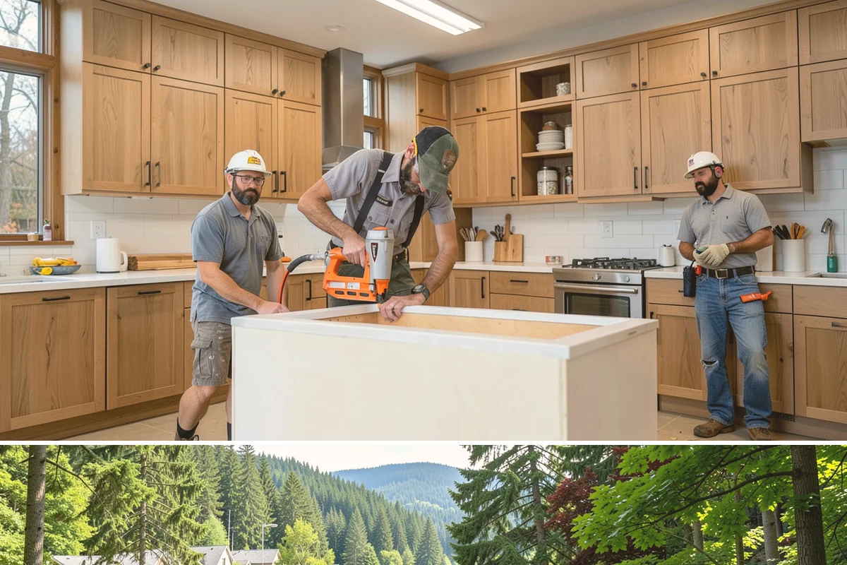 Tile Shower Installation in Lake Forest Park, King County, WA - Tile work cures best in a controlled indoor environment, making the heated interior months a reliable time to install.