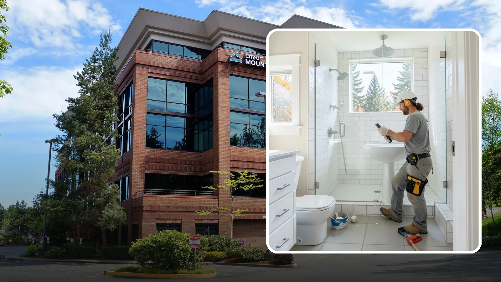 Tile Shower Installation in Mountlake Terrace, Snohomish County, WA - A tile shower installation surrounds your bathing space in custom, waterproof tilework.