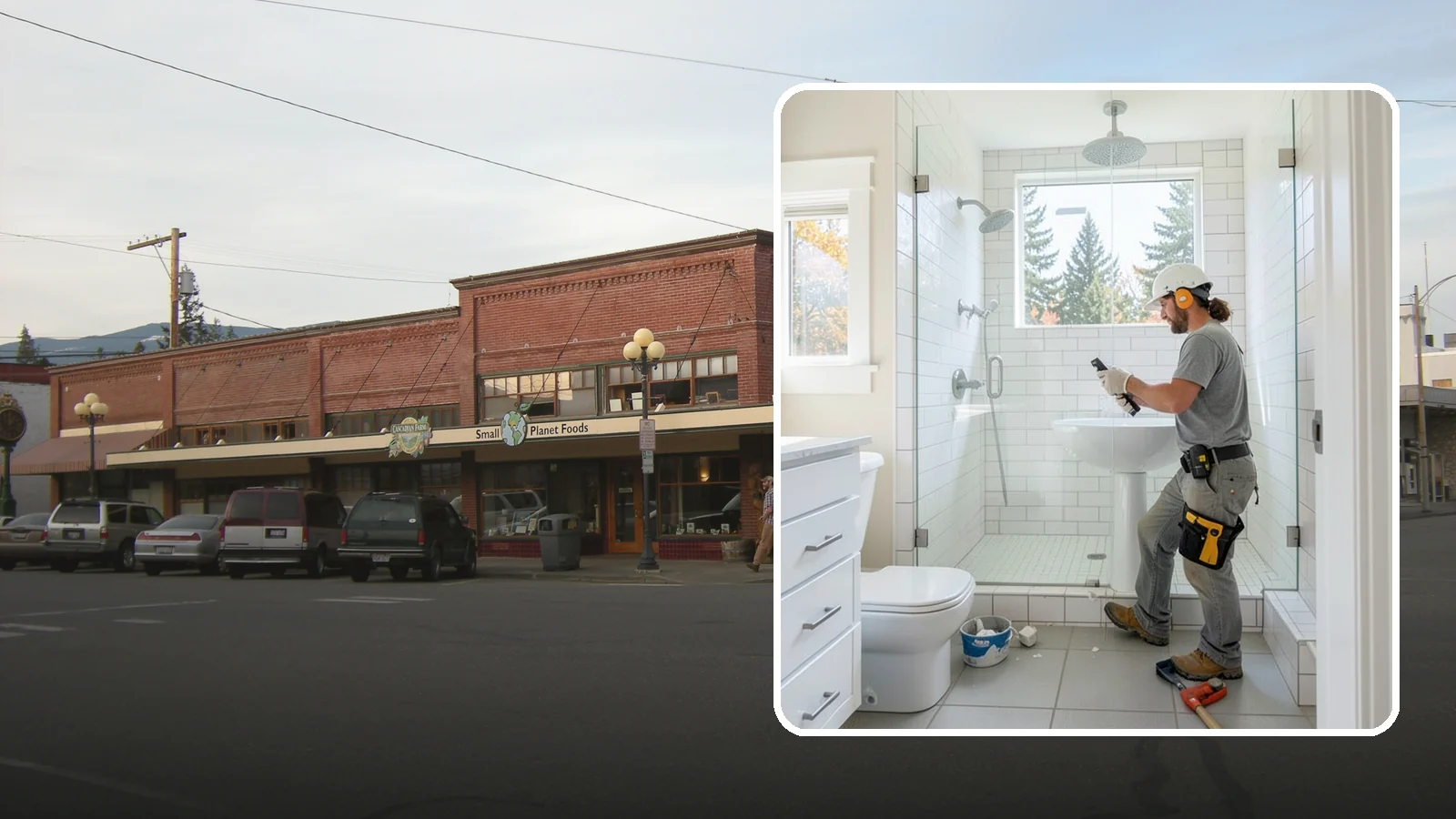 Tile Shower Installation in Sedro-Woolley, Skagit County, WA - A tile shower installation surrounds your bathing space in custom, waterproof tilework.
