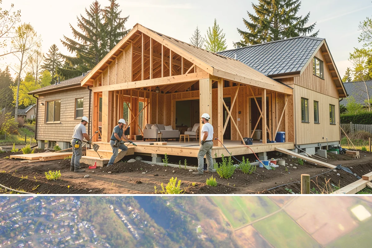 Timber Retaining Wall in Algona, King County, WA - Timber walls are best installed in drier weather so the base and backfill compact well, typically late spring through early fall.
