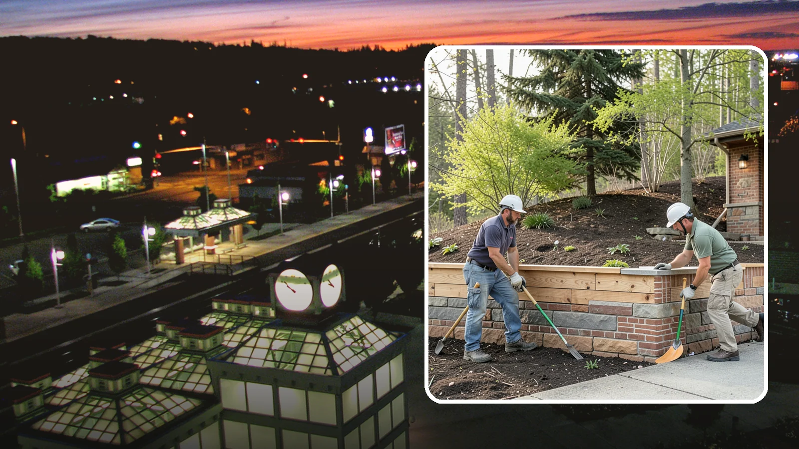 Timber Retaining Wall in Auburn, King County, WA - Building a retaining wall from pressure-treated timbers for an economical, warm-toned solution on moderate slopes.
