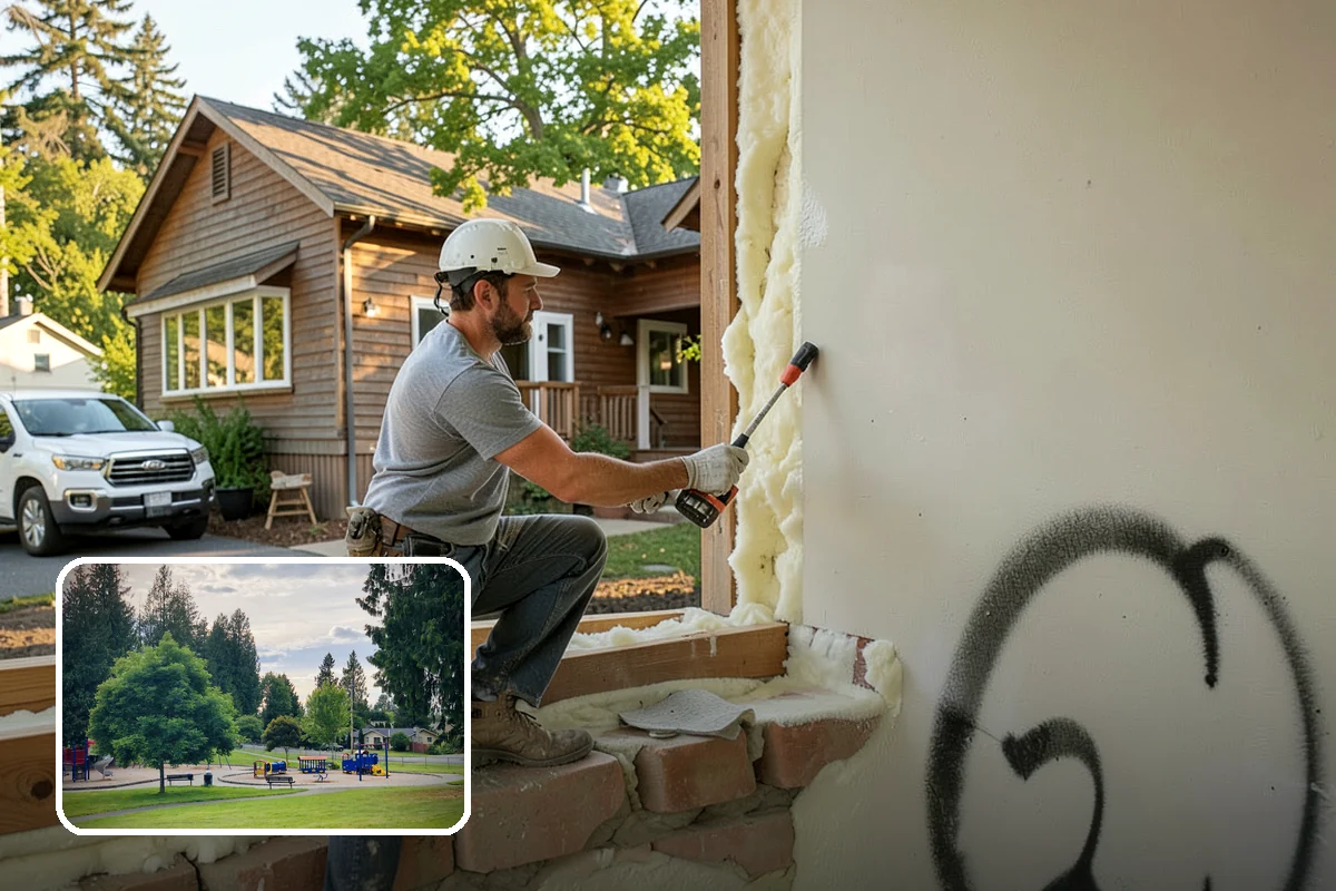 Timber Retaining Wall in Bonney Lake, Pierce County, WA - Economical option for shorter walls and terraces
