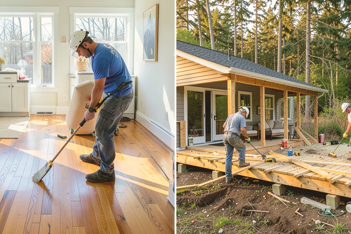 Timber Retaining Wall in Bothell, King County, WA - Lay out the wall and excavate a gravel base trench