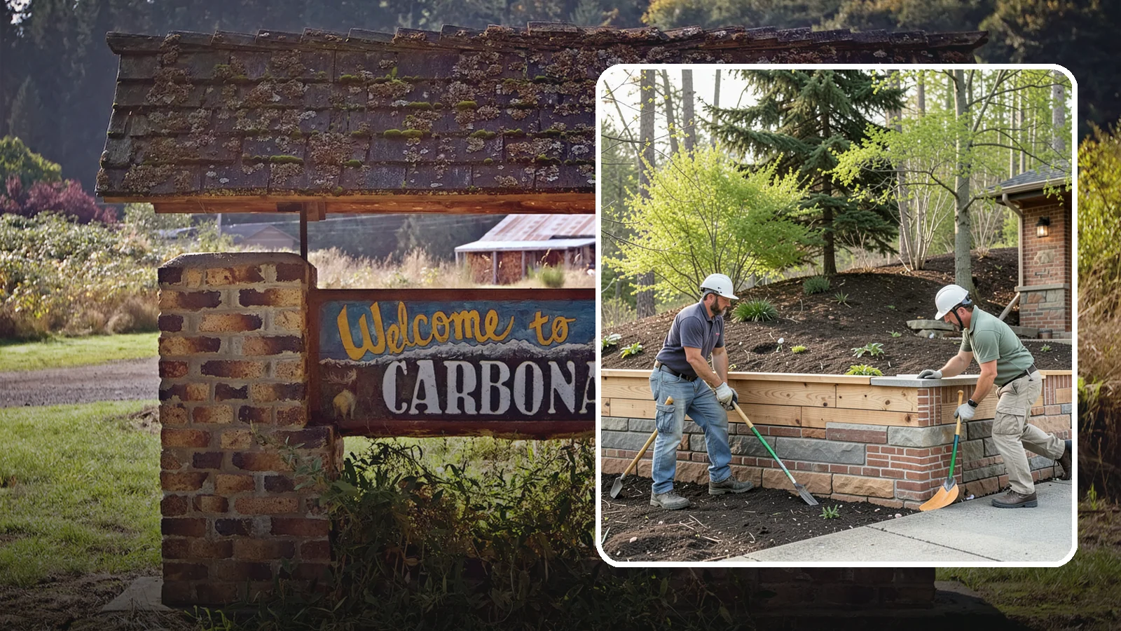 Timber Retaining Wall in Carbonado, Pierce County, WA - Building a retaining wall from pressure-treated timbers for an economical, warm-toned solution on moderate slopes.