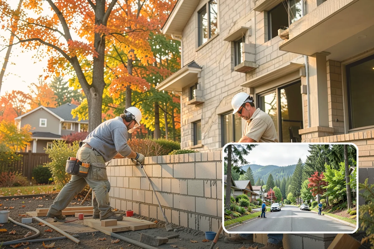 Timber Retaining Wall in Darrington, Snohomish County, WA - Economical option for shorter walls and terraces