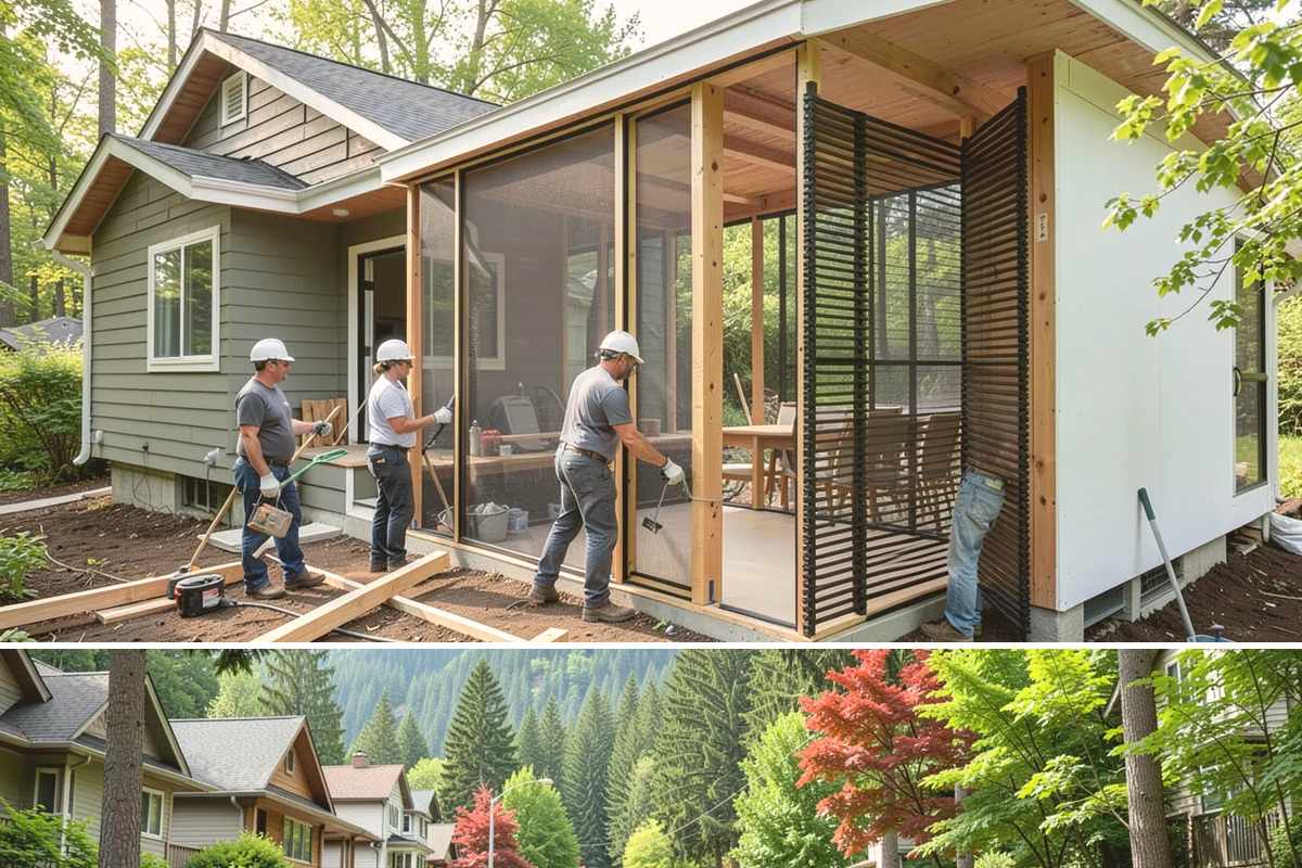 Timber Retaining Wall in Darrington, Snohomish County, WA - Timber walls are best installed in drier weather so the base and backfill compact well, typically late spring through early fall.