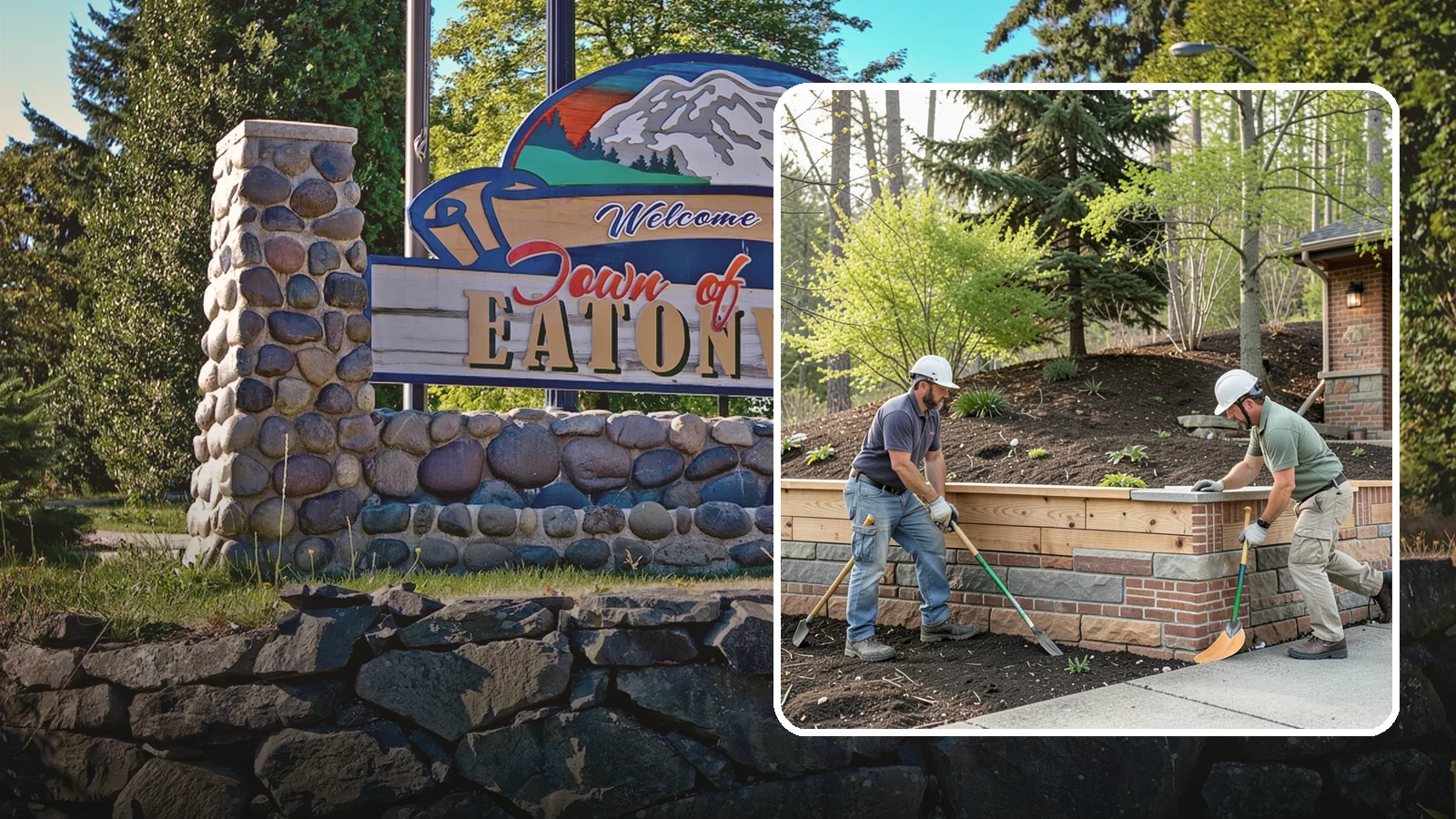 Timber Retaining Wall in Eatonville, Pierce County, WA - Building a retaining wall from pressure-treated timbers for an economical, warm-toned solution on moderate slopes.