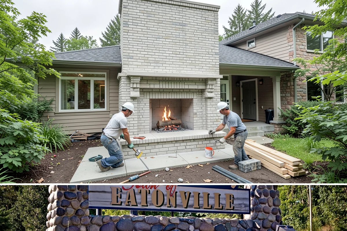 Timber Retaining Wall in Eatonville, Pierce County, WA - Timber walls are best installed in drier weather so the base and backfill compact well, typically late spring through early fall.