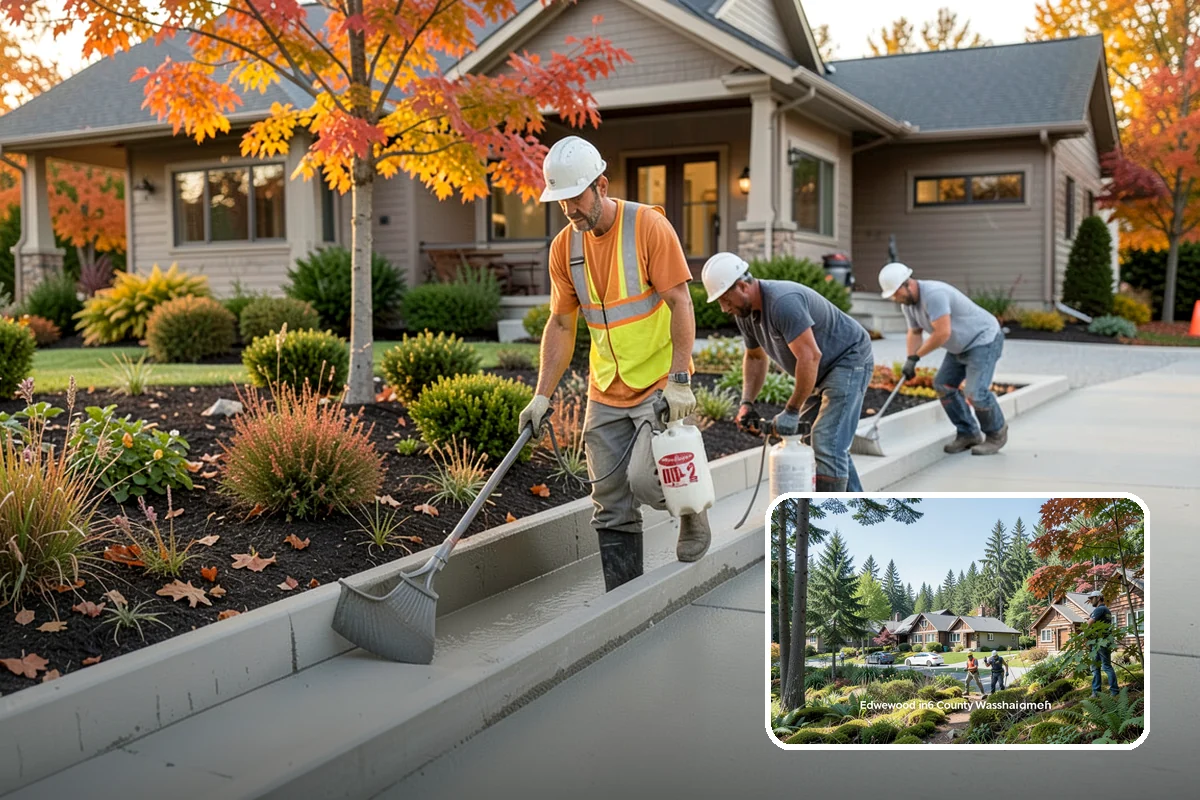 Timber Retaining Wall in Edgewood, Pierce County, WA - Economical option for shorter walls and terraces