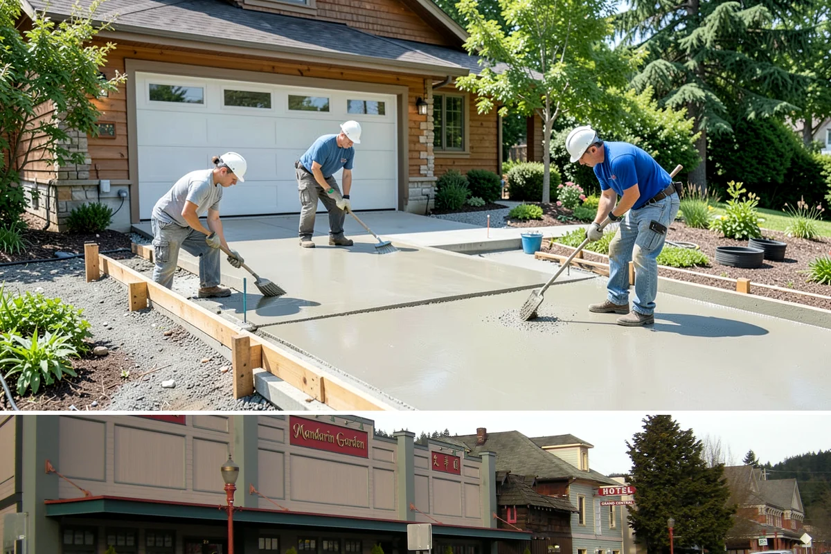 Timber Retaining Wall in Issaquah, King County, WA - Timber walls are best installed in drier weather so the base and backfill compact well, typically late spring through early fall.