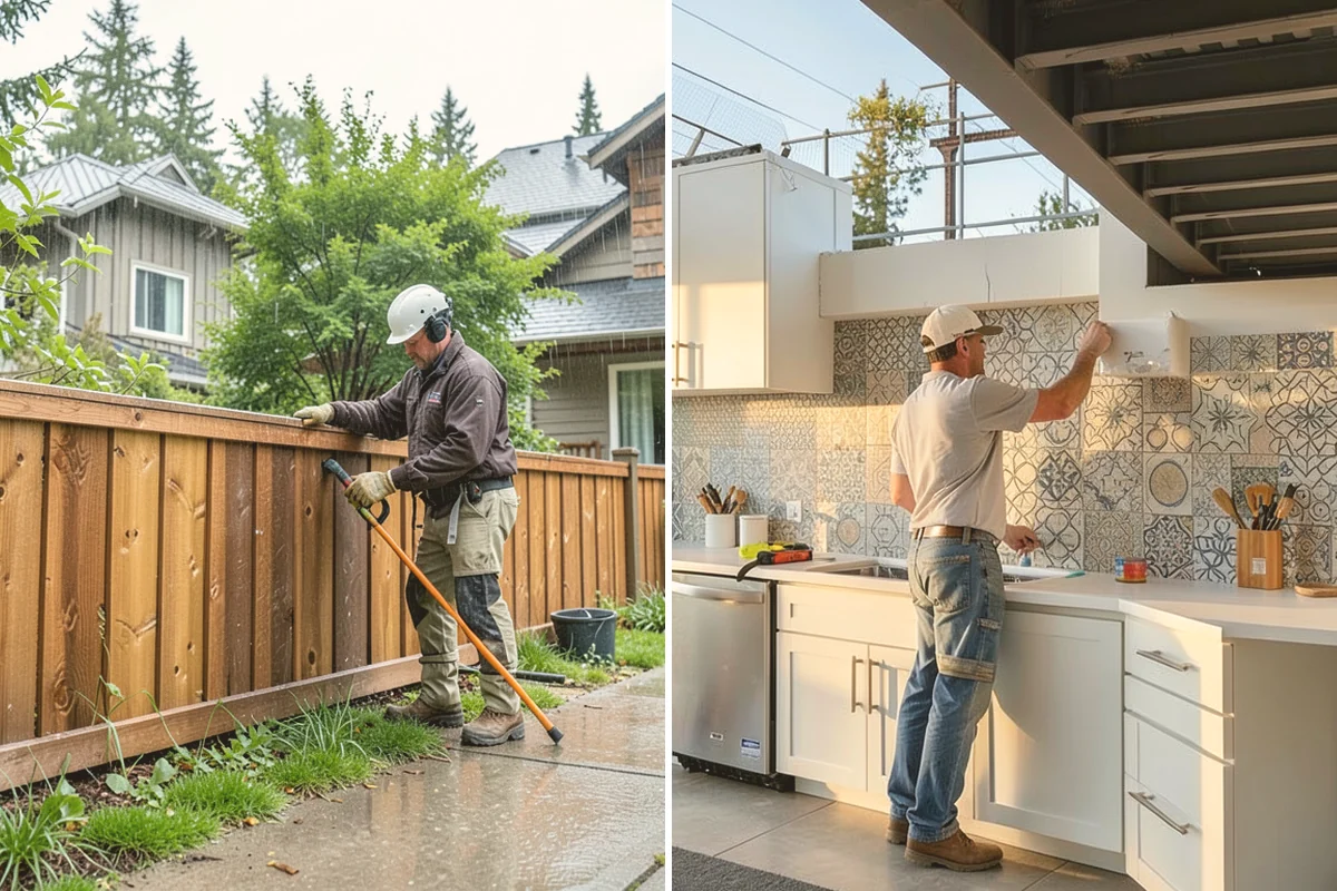 Timber Retaining Wall in Kent, King County, WA - Lay out the wall and excavate a gravel base trench