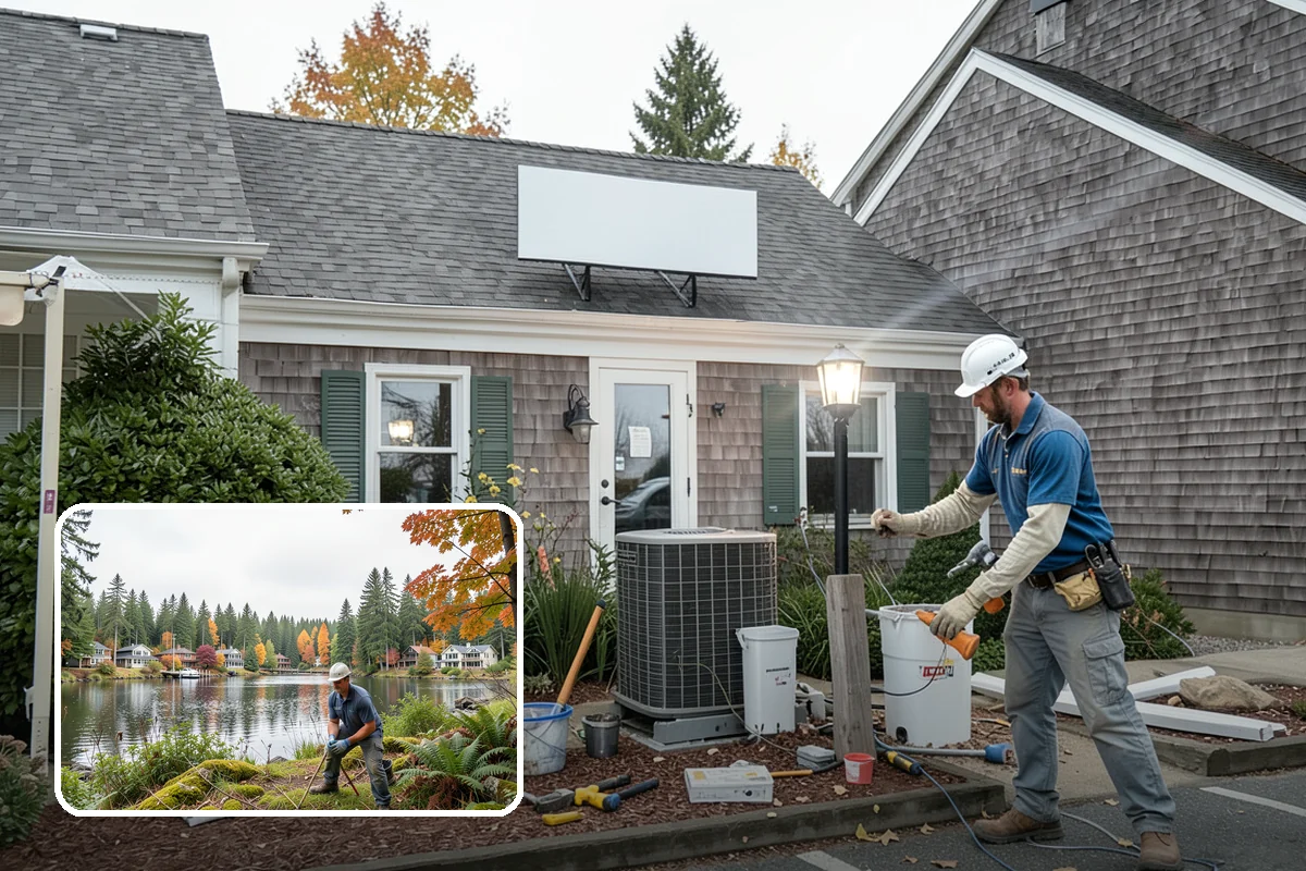 Timber Retaining Wall in La Conner, Skagit County, WA - Economical option for shorter walls and terraces