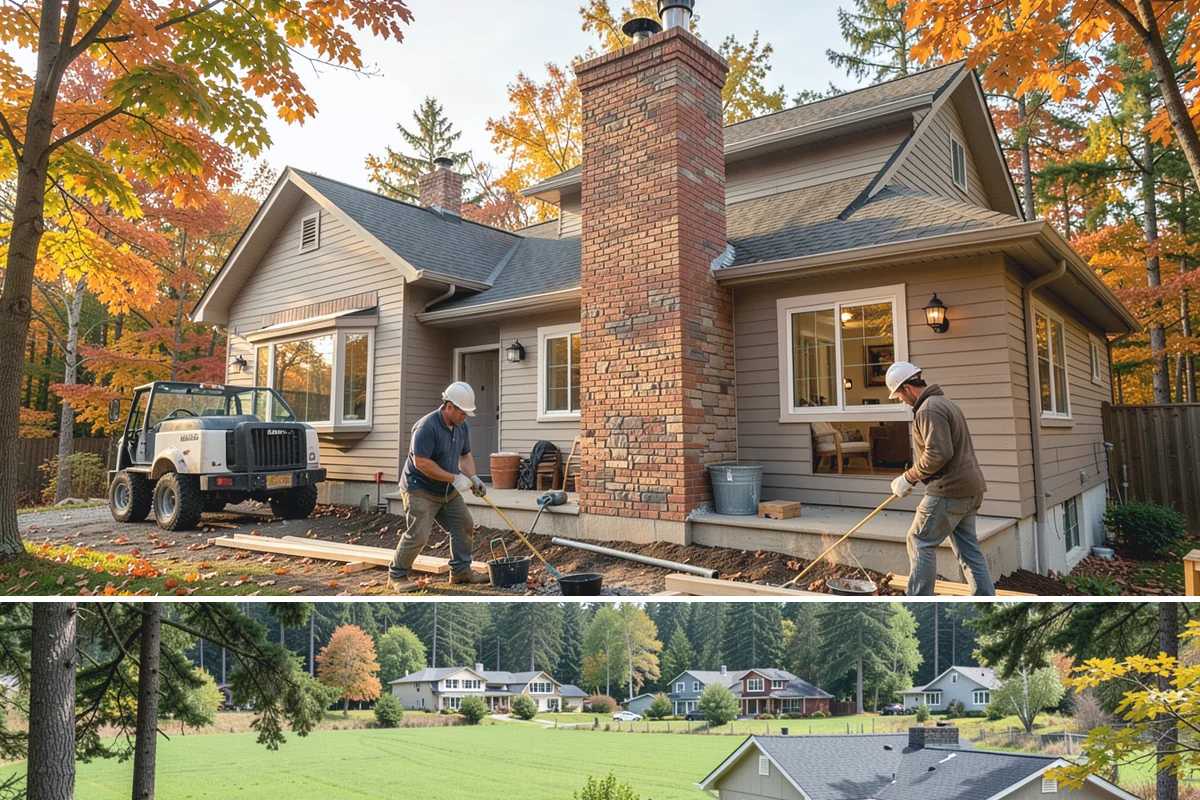 Timber Retaining Wall in Lyman, Skagit County, WA - Timber walls are best installed in drier weather so the base and backfill compact well, typically late spring through early fall.