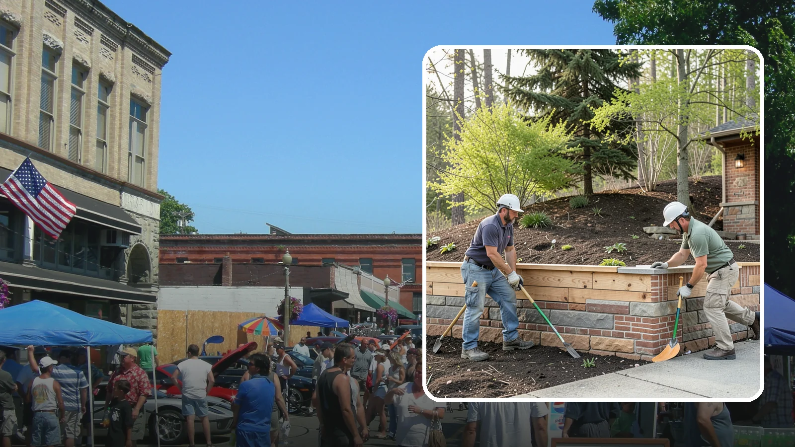 Timber Retaining Wall in Snohomish, Snohomish County, WA - Building a retaining wall from pressure-treated timbers for an economical, warm-toned solution on moderate slopes.