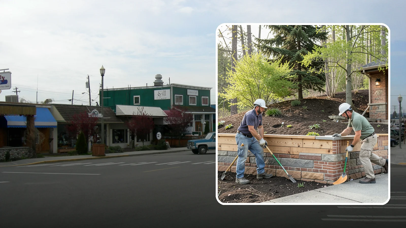 Timber Retaining Wall in Stanwood, Snohomish County, WA - Building a retaining wall from pressure-treated timbers for an economical, warm-toned solution on moderate slopes.