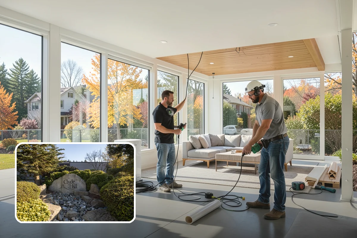 Tiny Home Construction in Clyde Hill, King County, WA - A complete home in a compact footprint