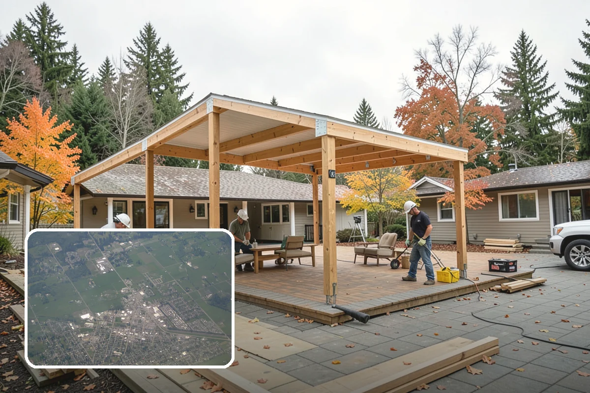 Tiny Home Construction in Enumclaw, King County, WA - A complete home in a compact footprint
