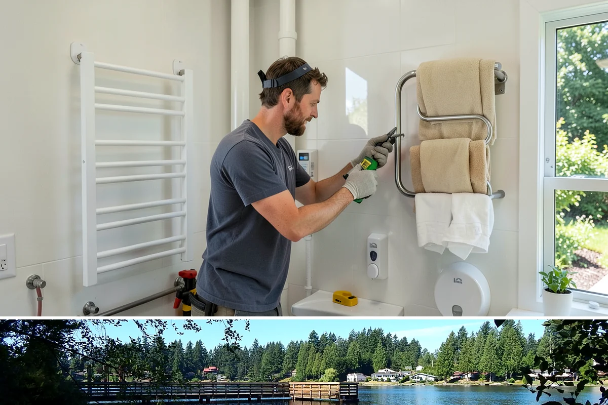 Tiny Home Construction in Federal Way, King County, WA - Tiny home exterior construction is best completed in the drier months to keep the compact structure protected while it goes up.