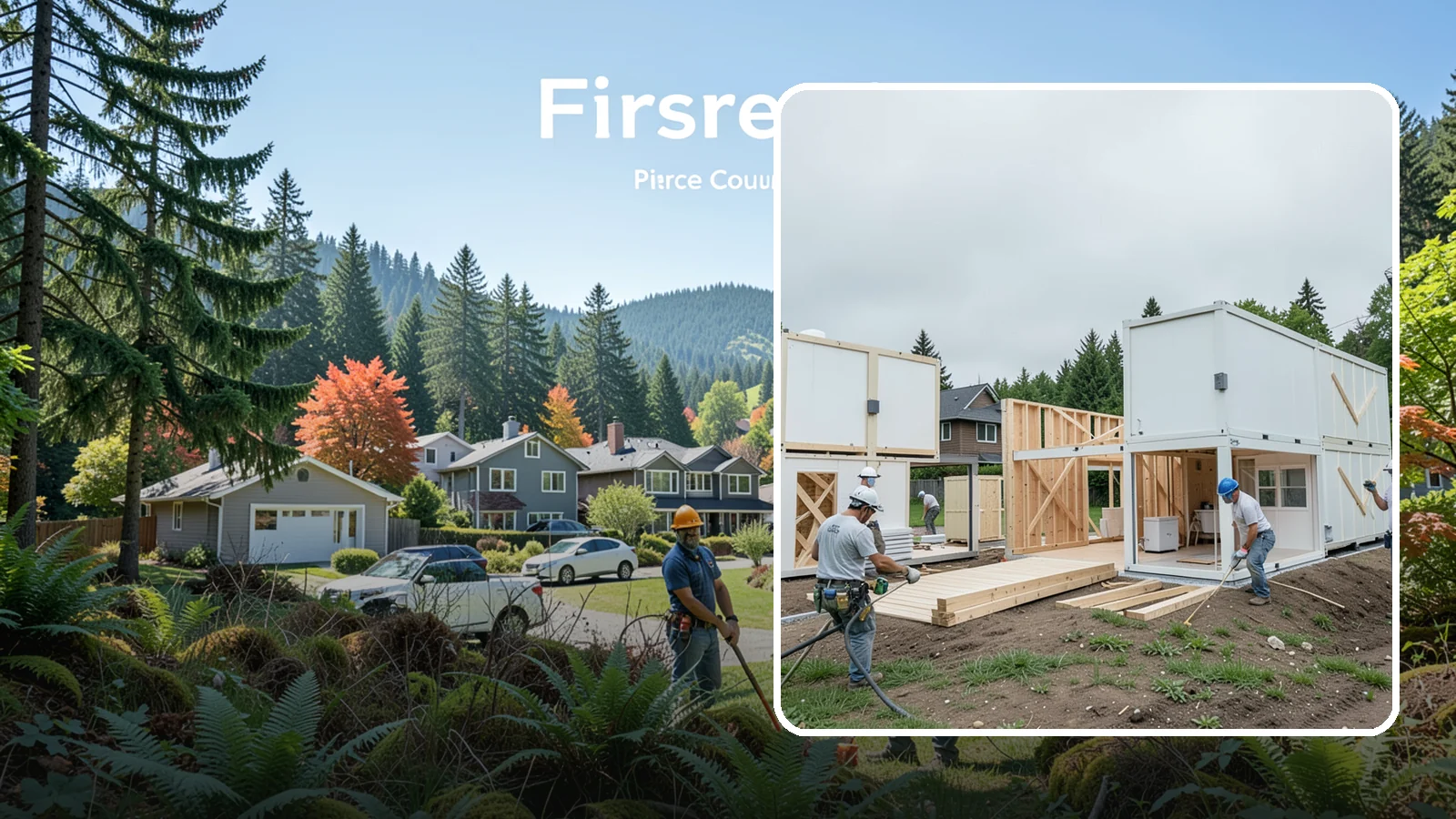 Tiny Home Construction in Fircrest, Pierce County, WA - Tiny home construction that delivers a compact, efficient, fully functional dwelling on your Western Washington property.