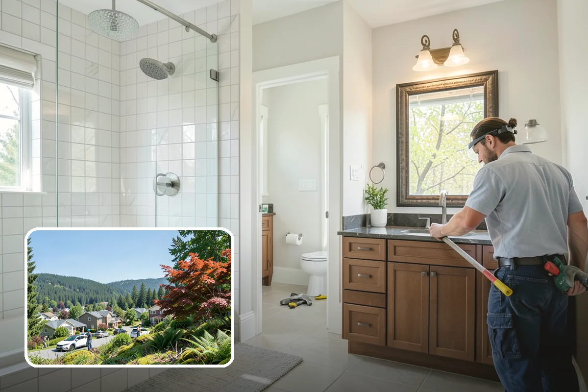 Tiny Home Construction in Index, Snohomish County, WA - A complete home in a compact footprint