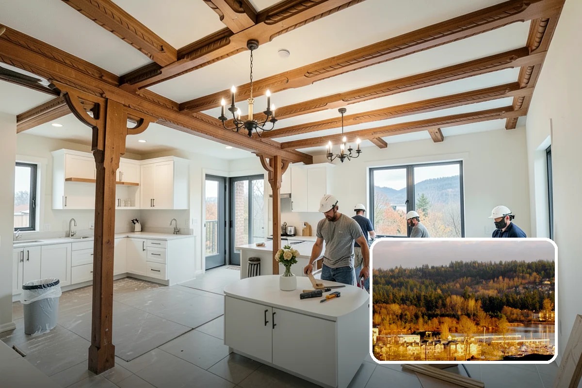 Tiny Home Construction in Kenmore, King County, WA - A complete home in a compact footprint