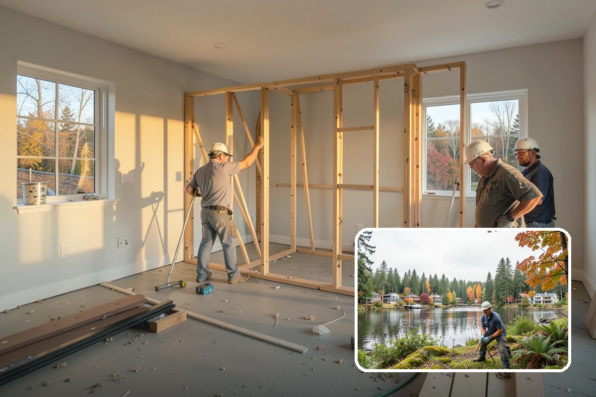 Tiny Home Construction in La Conner, Skagit County, WA - A complete home in a compact footprint