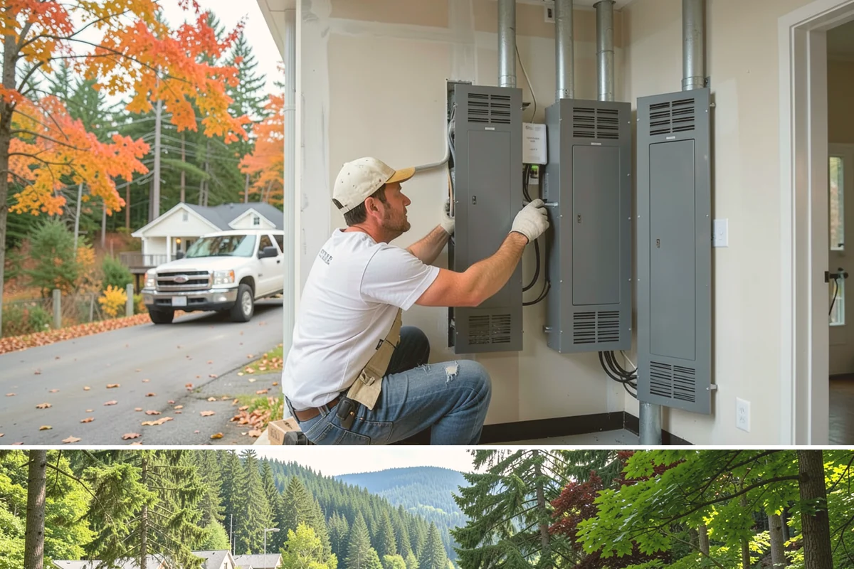 Tiny Home Construction in Lake Forest Park, King County, WA - Tiny home exterior construction is best completed in the drier months to keep the compact structure protected while it goes up.