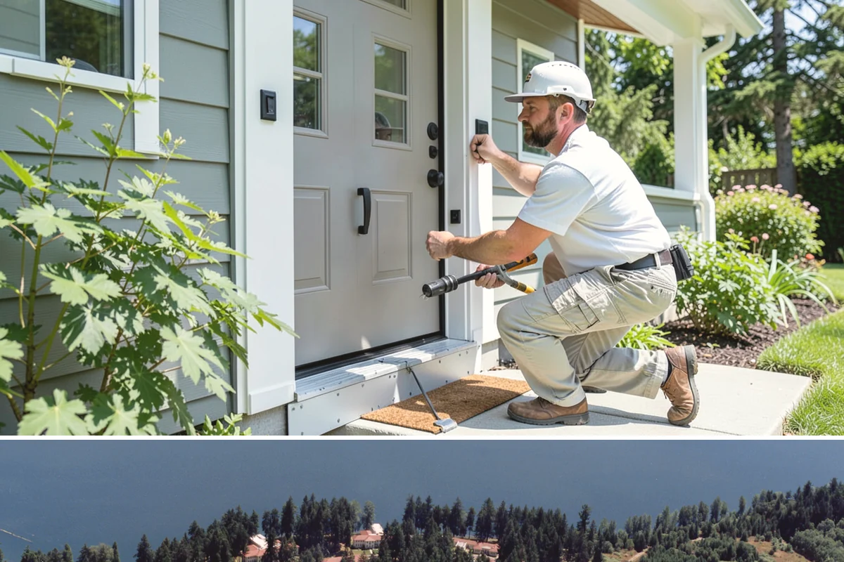 Tiny Home Construction in Lakewood, Pierce County, WA - Tiny home exterior construction is best completed in the drier months to keep the compact structure protected while it goes up.