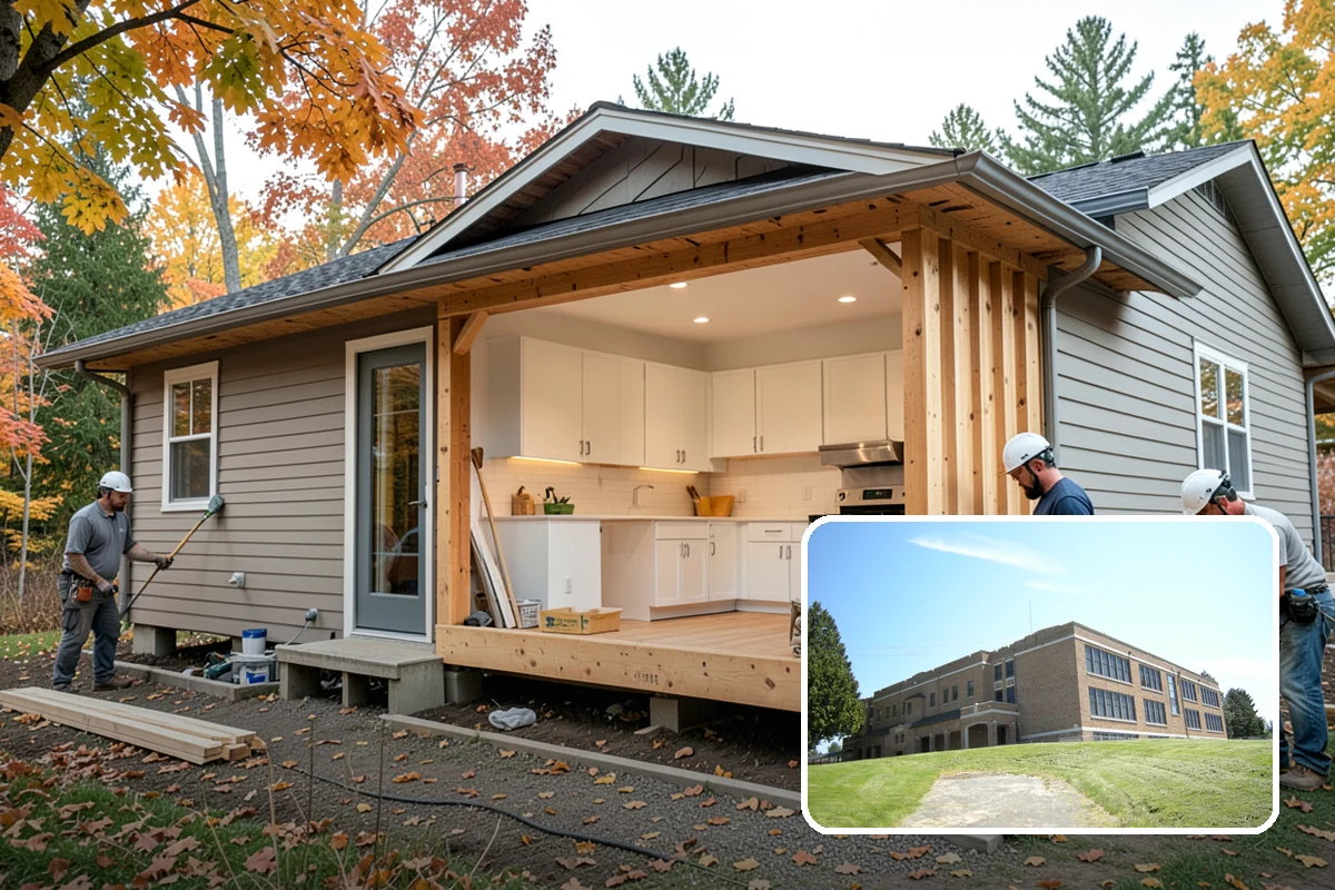 Tiny Home Construction in Maple Valley, King County, WA - A complete home in a compact footprint