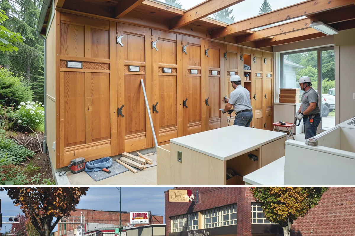 Tiny Home Construction in Puyallup, Pierce County, WA - Tiny home exterior construction is best completed in the drier months to keep the compact structure protected while it goes up.