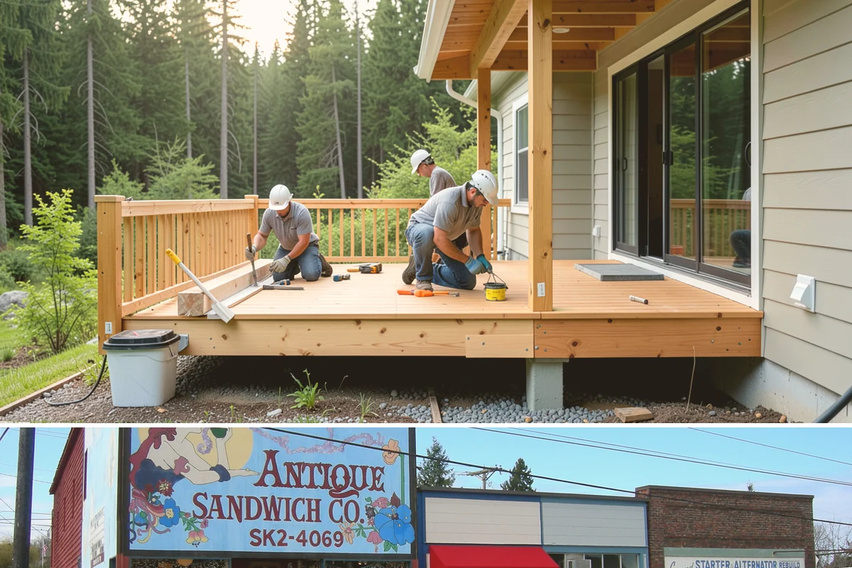 Tiny Home Construction in Ruston, Pierce County, WA - Tiny home exterior construction is best completed in the drier months to keep the compact structure protected while it goes up.