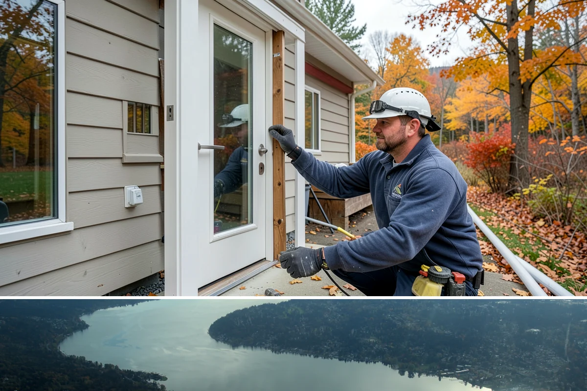 Tiny Home Construction in Sammamish, King County, WA - Tiny home exterior construction is best completed in the drier months to keep the compact structure protected while it goes up.
