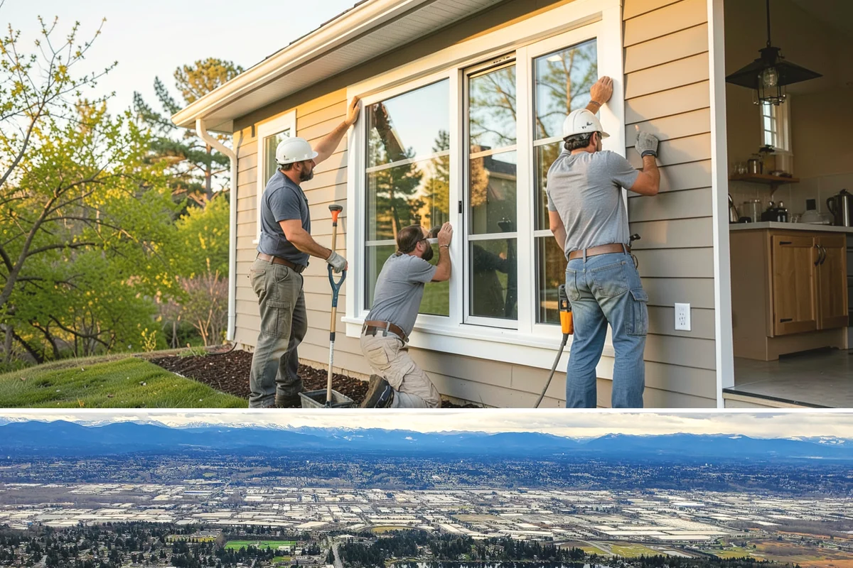 Tiny Home Construction in SeaTac, King County, WA - Tiny home exterior construction is best completed in the drier months to keep the compact structure protected while it goes up.