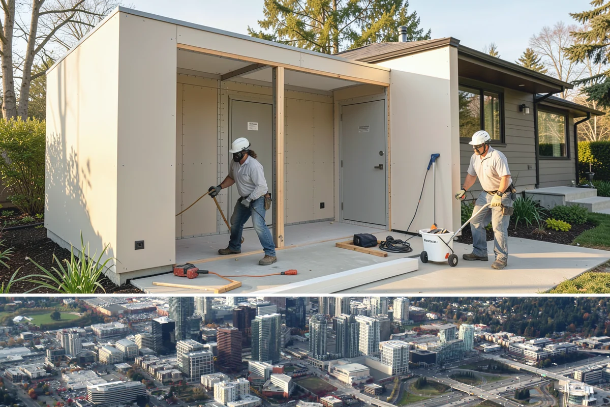 Toe Kick Installation in Bellevue, King County, WA - Toe-kick work happens near the end of a cabinet install and carries no seasonal restrictions.