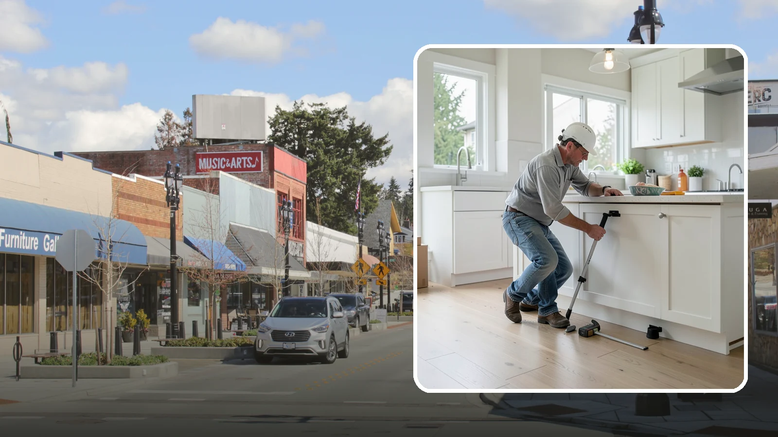 Toe Kick Installation in Bothell, King County, WA - Installing or replacing the recessed toe-kick panels at the base of cabinets for a clean, finished look.