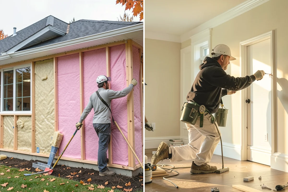 Toe Kick Installation in Carnation, King County, WA - Measure the base cabinet recess