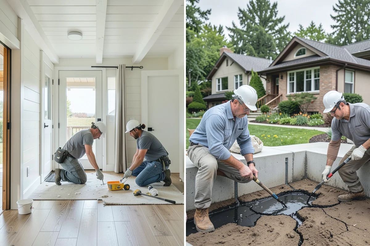 Toe Kick Installation in Coupeville, Island County, WA - Measure the base cabinet recess