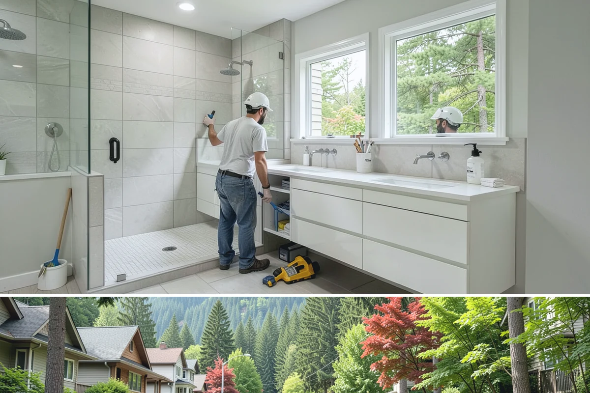 Toe Kick Installation in Darrington, Snohomish County, WA - Toe-kick work happens near the end of a cabinet install and carries no seasonal restrictions.