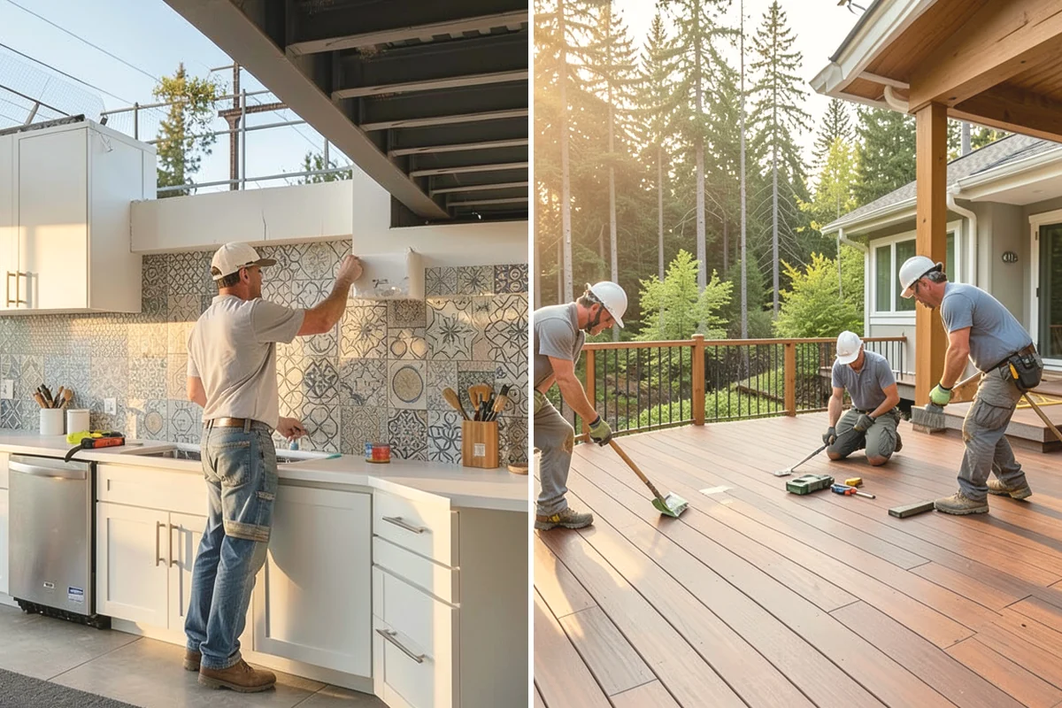 Toe Kick Installation in Duvall, King County, WA - Measure the base cabinet recess