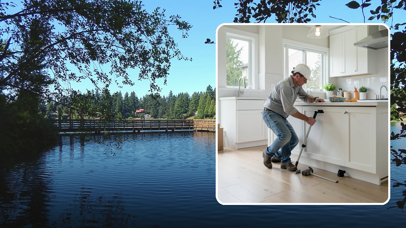 Toe Kick Installation in Federal Way, King County, WA - Installing or replacing the recessed toe-kick panels at the base of cabinets for a clean, finished look.