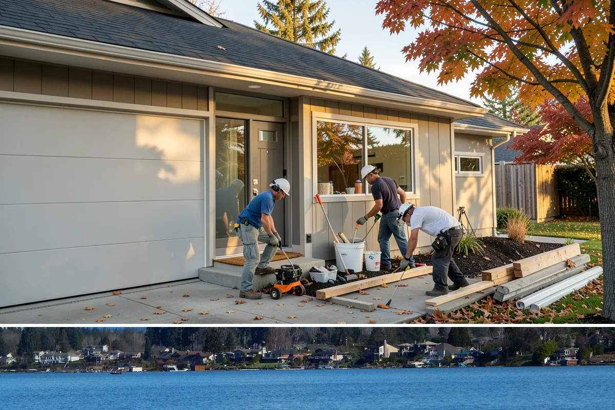 Toe Kick Installation in Lake Stevens, Snohomish County, WA - Toe-kick work happens near the end of a cabinet install and carries no seasonal restrictions.
