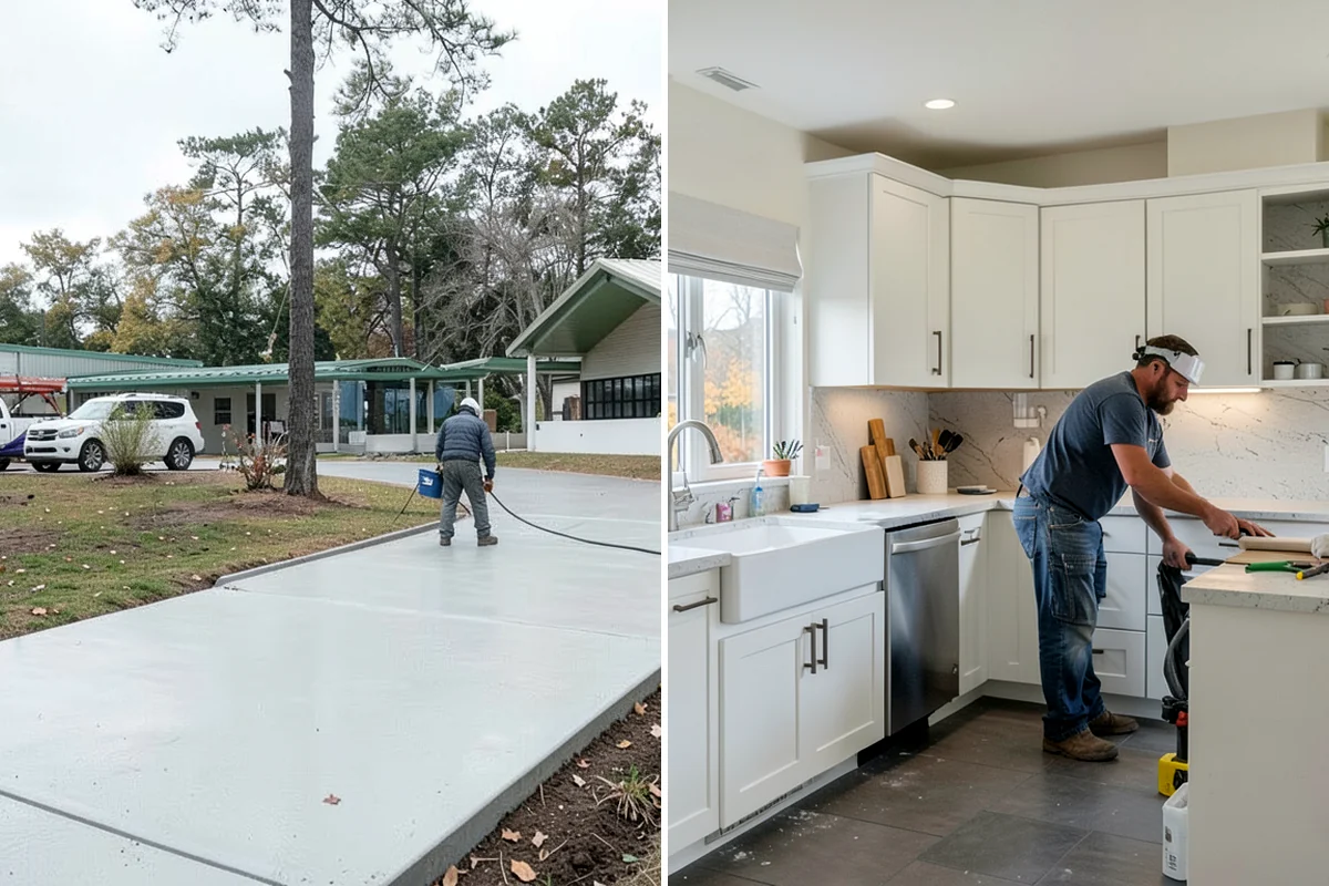 Toe Kick Installation in Lyman, Skagit County, WA - Measure the base cabinet recess