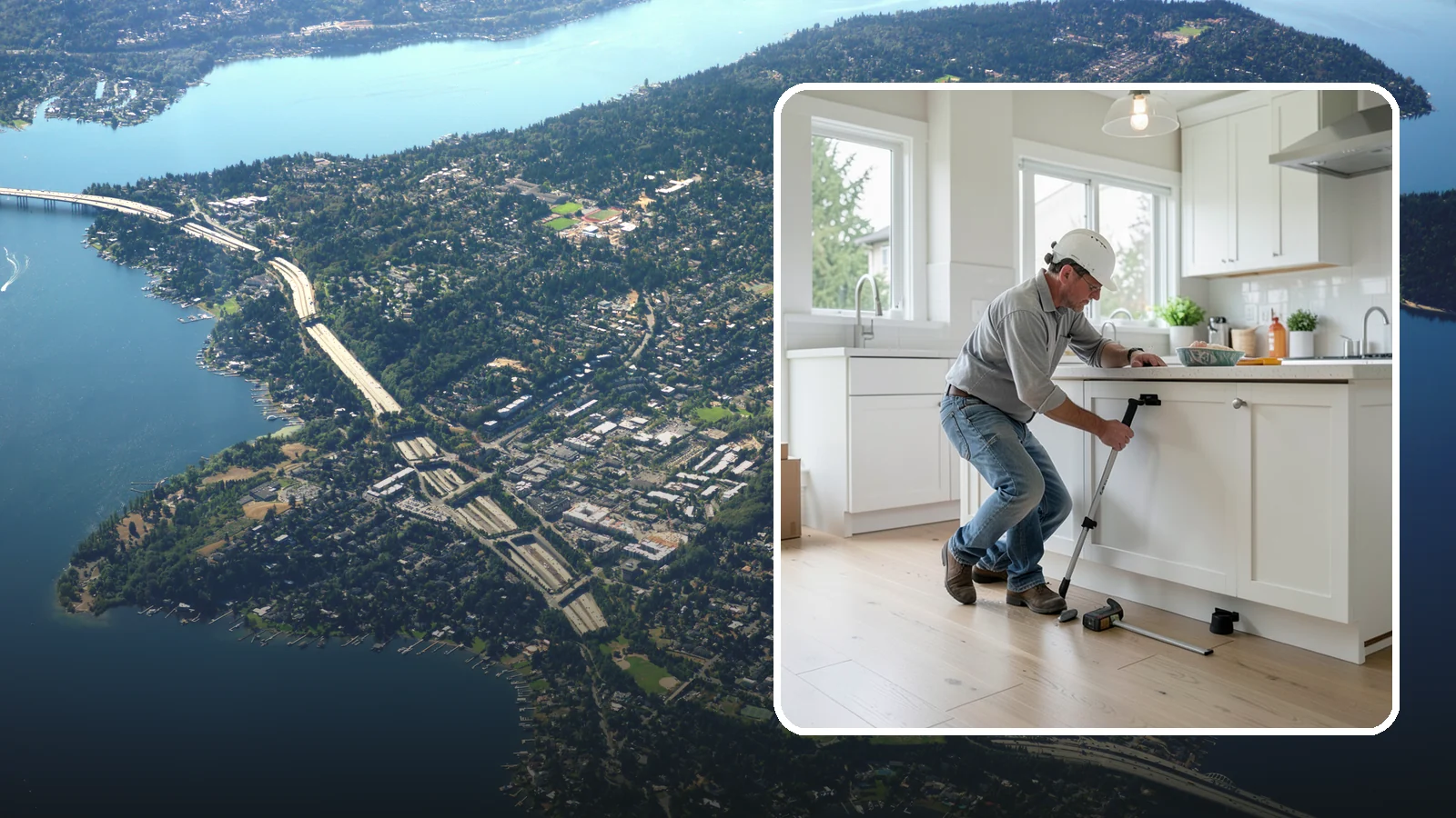 Toe Kick Installation in Mercer Island, King County, WA - Installing or replacing the recessed toe-kick panels at the base of cabinets for a clean, finished look.