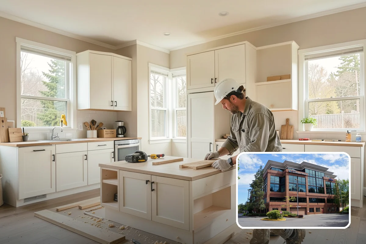 Toe Kick Installation in Mountlake Terrace, Snohomish County, WA - Clean, finished appearance at the cabinet base