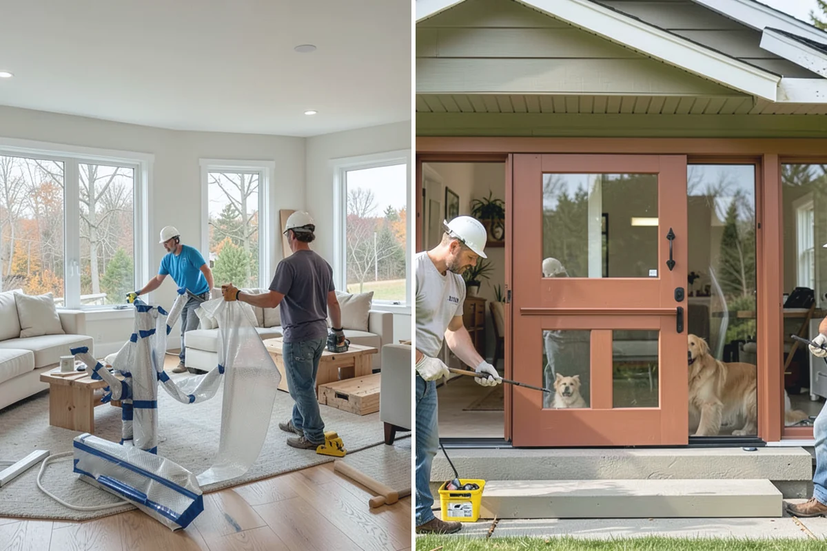 Toe Kick Installation in Redmond, King County, WA - Measure the base cabinet recess