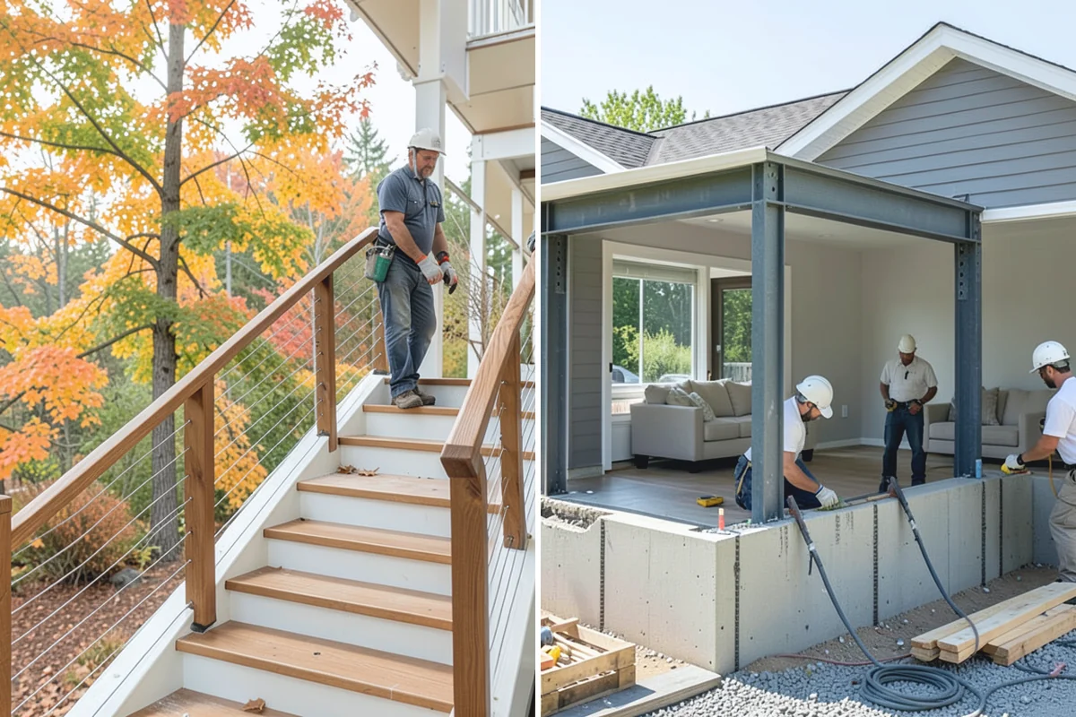 Toe Kick Installation in Renton, King County, WA - Measure the base cabinet recess
